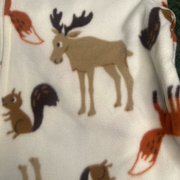 NWT 5 carters Squirrels moose sleeper pajamas pjs - Picture 2 of 7